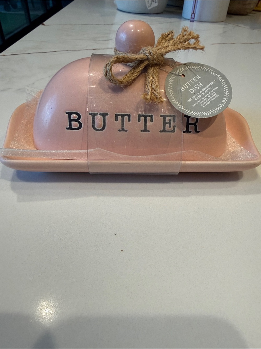 Butter Ceramic Butter Dish - Pink